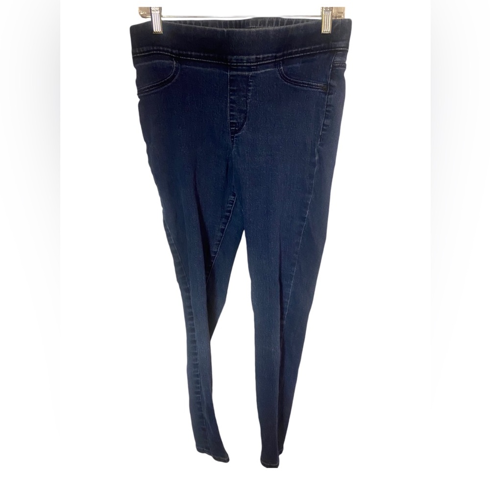 Old navy super skinny dark wash pull on ladies denim Jeans 6 short